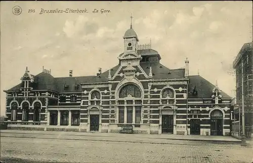 Ak Etterbeek Brüssel Brüssel, Der Bahnhof