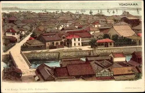 Ak Yokohama Präf Kanagawa Japan, Blick auf die Stadt