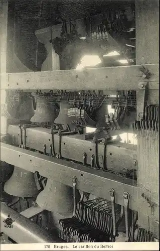 Ak Bruges Gironde, Le Carillon du Beffroi