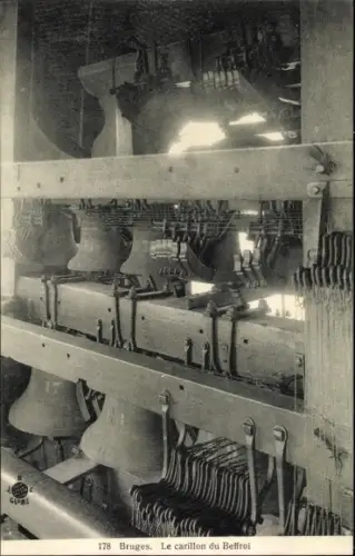 CPA Bruges Brügge Flandern Westflandern, Le Carillon du Beffroi