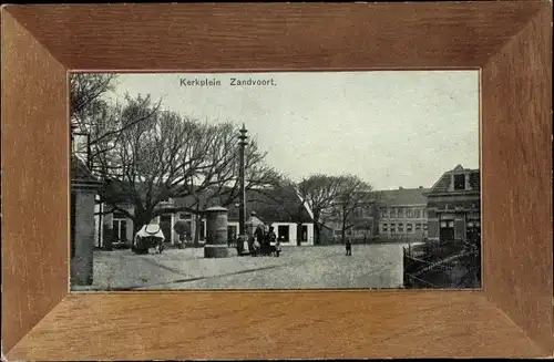 Passepartout Ak Zandvoort Nordholland Niederlande, Kirchplatz