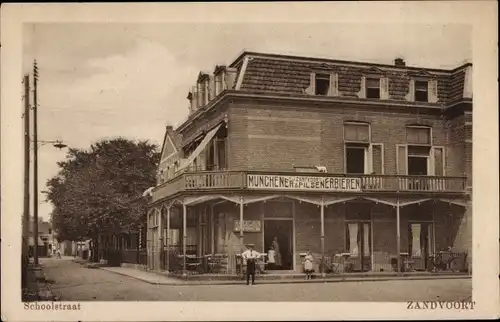 Ak Zandvoort Nordholland Niederlande, Schulstraße, Gasthaus