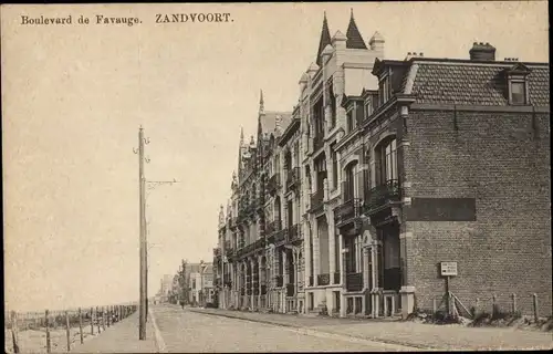 Ak Zandvoort Nordholland Niederlande, Boulevard de Favauge