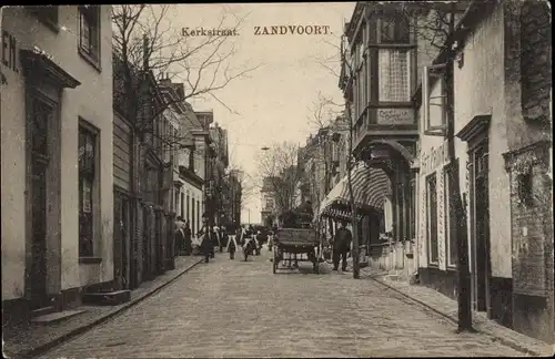 Ak Zandvoort Nordholland Niederlande, Kirchenstraße