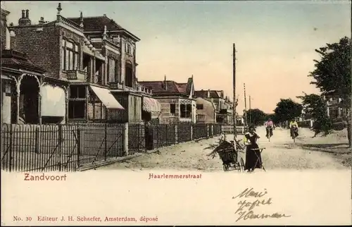 Ak Zandvoort Nordholland Niederlande, Haarlemmerstraat