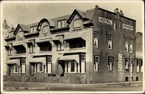 Passepartout Ak Zandvoort Nordholland Niederlande, Hotel Ida