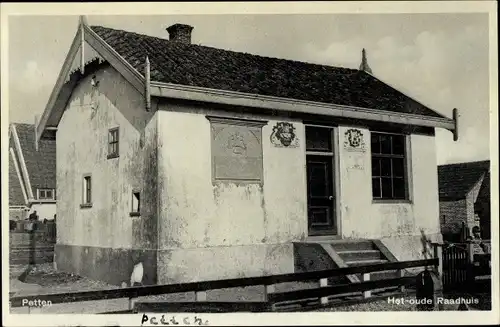 Ak Petten Nordholland, altes Rathaus