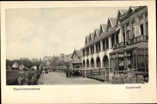 Ak Zandvoort Nordholland Niederlande, Haarlemmer Straße