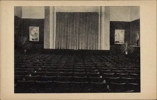 Ak Ueckermünde in Vorpommern, Hotel und Lichtspiele Hohenzollern, Inh. F. Schröter