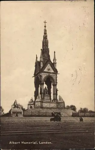 Ak London City England, Albert Memorial