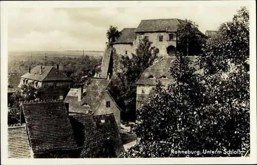 Ak Ronneburg in Thüringen, Unterm Schloss