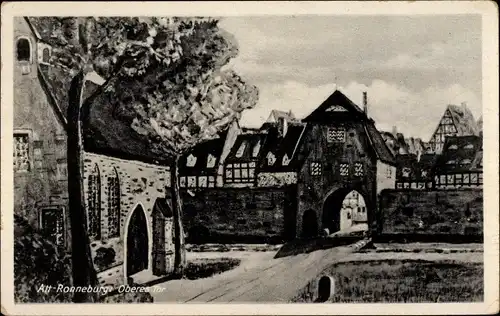 Ak Ronneburg in Thüringen, Oberes Tor
