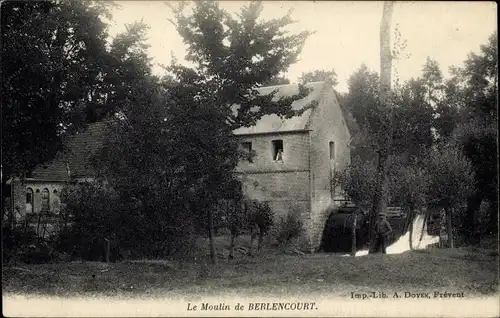 Ak Berlencourt le Cauroy Pas de Calais, Le Moulin