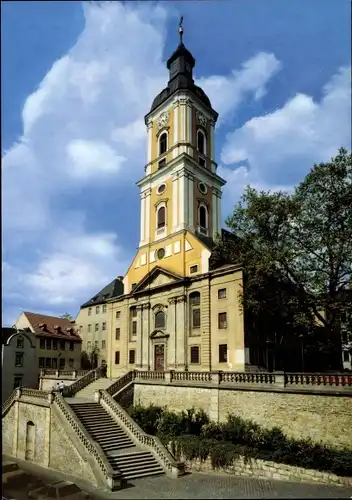 Ak Gera in Thüringen, Salvatorkirche, Barocke Fassade