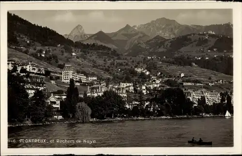 Ak Montreux Kanton Waadt Schweiz, Rochers de Naye