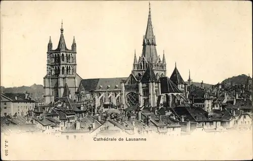 Ak Lausanne Kanton Waadt, Kathedrale