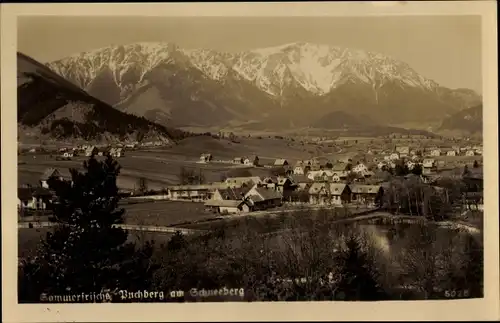 Ak Puchberg am Schneeberg Niederösterreich, Gesamtansicht
