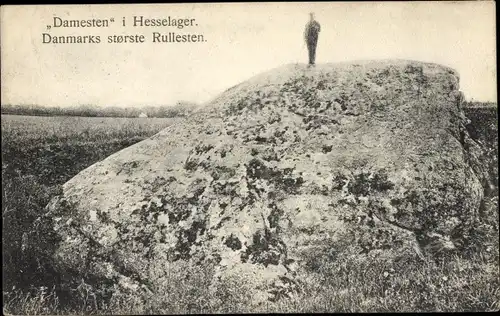 Ak Hesselager Dänemark, Damesten, Danmarks storste Rullesten