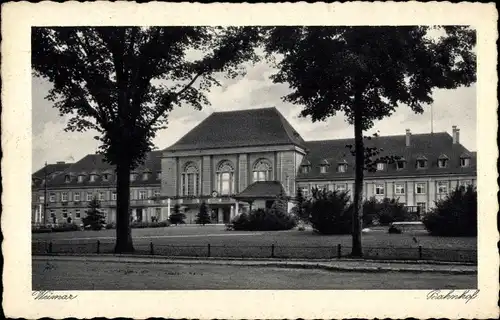 Ak Weimar in Thüringen, Bahnhof