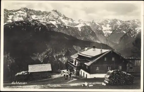 Ak Garmisch Partenkirchen in Oberbayern, Eckbauer