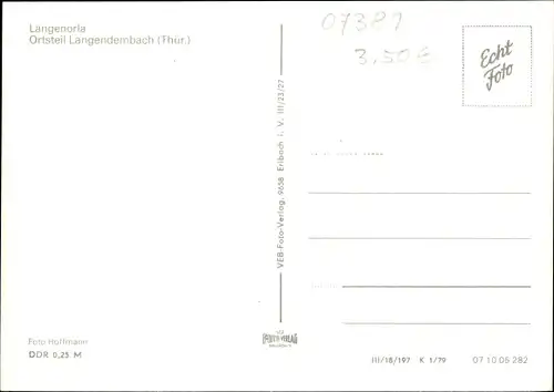 Ak Langendembach Langenorla in Thüringen, Panorama