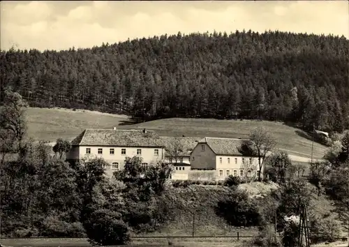 Ak Langenorla in Thüringen, Ferienheim Schimmersburg, VEB Berggold Pößneck