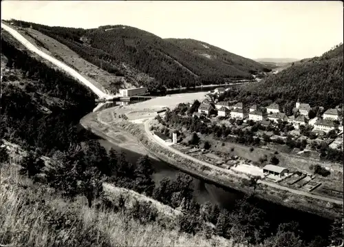 Ak Hohenwarte Thüringen, Panorama, Pumpspeicherwerk