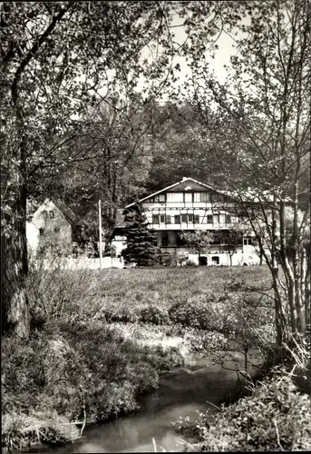 Ak Grimma in Sachsen, Schiffmühle, Fachwerkhaus