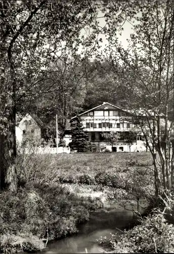 Ak Grimma in Sachsen, Schiffmühle, Fachwerkhaus