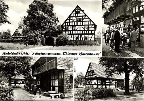 Ak Rudolstadt in Thüringen, Volkskundemuseum Thüringer Bauernhäuser