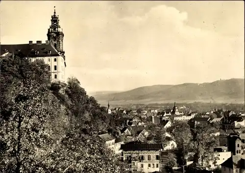 Ak Rudolstadt in Thüringen, Heidecksburg mit Blick auf die Stadt