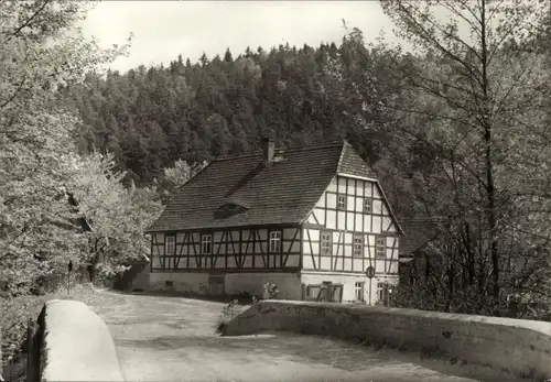Ak Weida in Thüringen, Eisenhammer im Aumatal