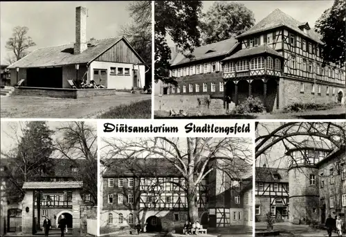 Ak Stadtlengsfeld im Wartburgkreis, verschiedene Ansichten vom Diätsanatorium