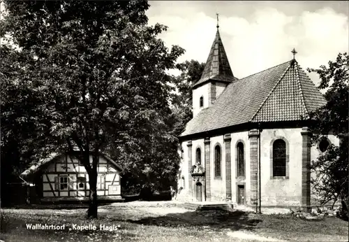 Ak Wachstedt im Eichsfeld Thüringen, Wallfahrtsort Kapelle Klüschen Hagis