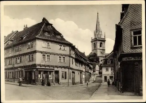 Ak Bad Langensalza Thüringen, Bergstraße, Kirche