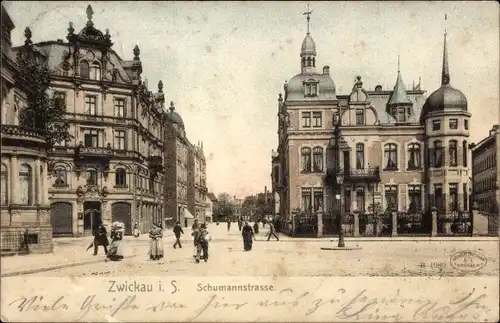 Ak Zwickau in Sachsen, Schumannstraße