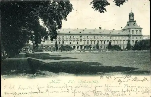 Ak Bonn am Rhein, Die Universität, Außenansicht