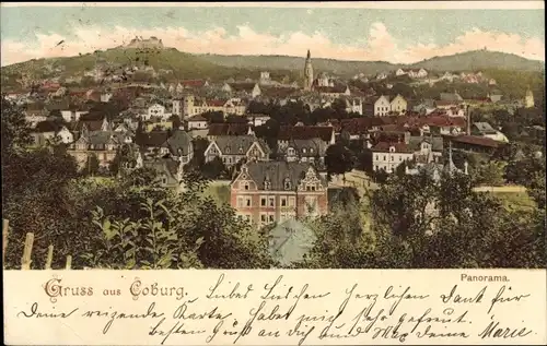 Ak Coburg in Oberfranken, Panorama