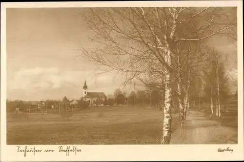 Ak Seehausen am Staffelsee, Teilansicht, Kirche