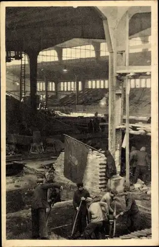 Ak Berlin Prenzlauer Berg, Bau der Werner Seelenbinder Sporthalle, Baustelle, FDJ, DDR