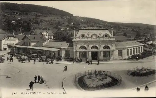 Ak Gérardmer Lothringen Vosges, La Gare