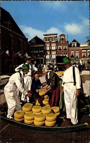 Ak Alkmaar Nordholland Niederlande, Käsemarkt