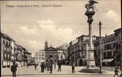 Ak Padova Padua Veneto, Piazza Unita d'Italia, Chiesa S. Clemente