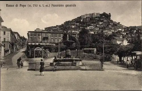 Ak Rocca di Papa Lazio, Panorama generale