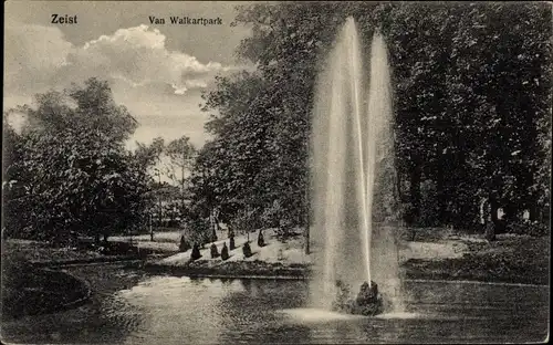 Ak Zeist Utrecht Niederlande, Van Walkartpark, Springbrunnen