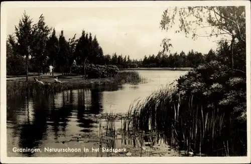 Ak Groningen Niederlande, Naturschoon in het Stadspark