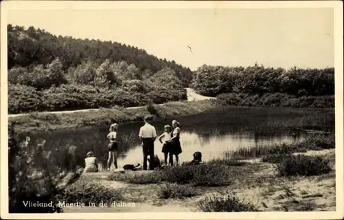 Ak Vlieland Friesland Niederlande, Meertje in de duinen