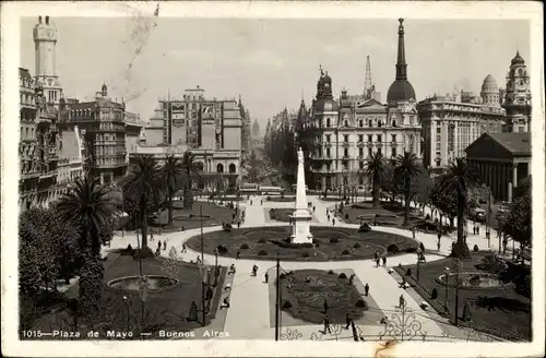 Ak Buenos Aires Argentinien, Plaza de Mayo