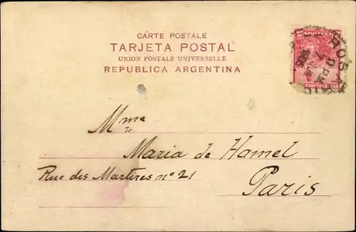 Ak Rosario de Santa Fé Argentinien, Palacio Municipal