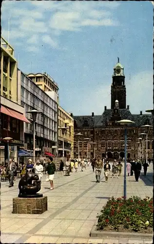 Ak Rotterdam Südholland Niederlande, Stadhuisplein
